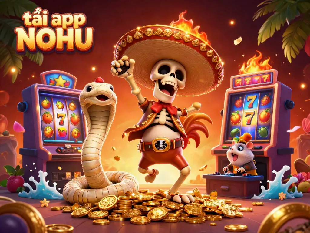 Win big with the exciting tải app NOHU showcasing vibrant slot games and dynamic characters.