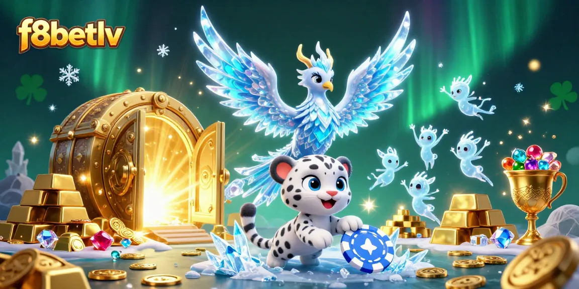 Engage with f8betlv's thrilling gaming experience featuring ice-themed casino elements and enchanting characters.