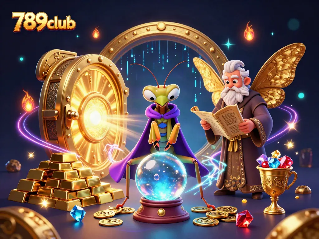 Engage in thrilling gameplay at 789club with a mystical scene filled with treasures.