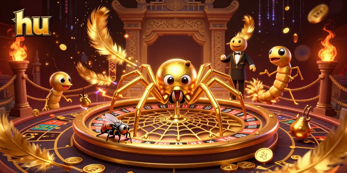 Bet on hu's golden web of fortune in an exhilarating casino showdown.