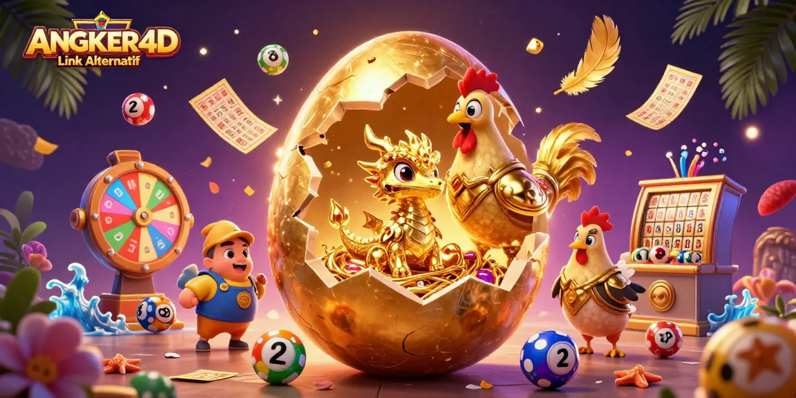 Engage with ANGKER4D Link Alternatif for thrilling gaming excitement featuring golden dragons and lucky lottery balls.