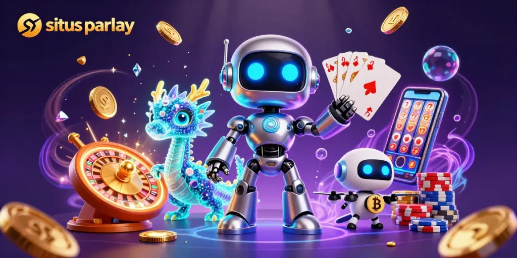 Experience thrilling gameplay on situs parlay with vibrant 3D casino elements and dynamic characters.