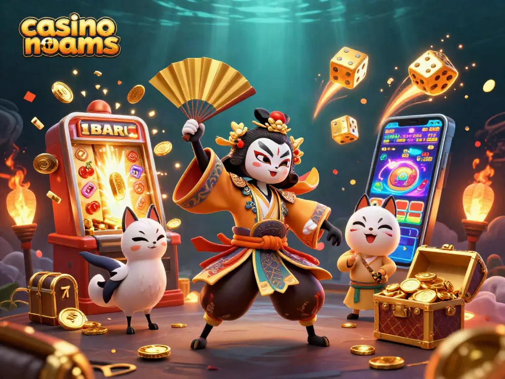 Giocatori che si divertono nei casinò non AAMS, con slot e simboli fortunati in esplosione