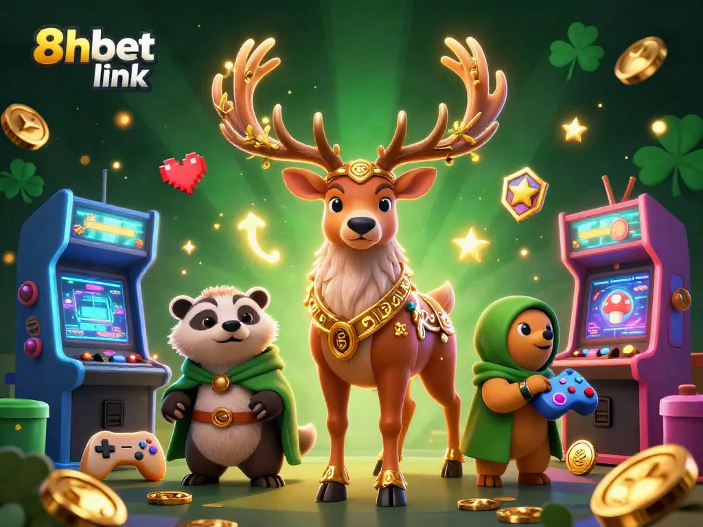Experience the thrill with 8xbet link as you explore captivating gaming adventures filled with charming characters and vibrant casino elements.