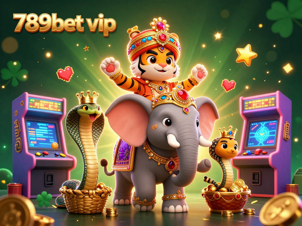 Experience the vibrant thrill of 789bet vip with a dynamic 3D casino scene featuring exotic characters and gaming elements.