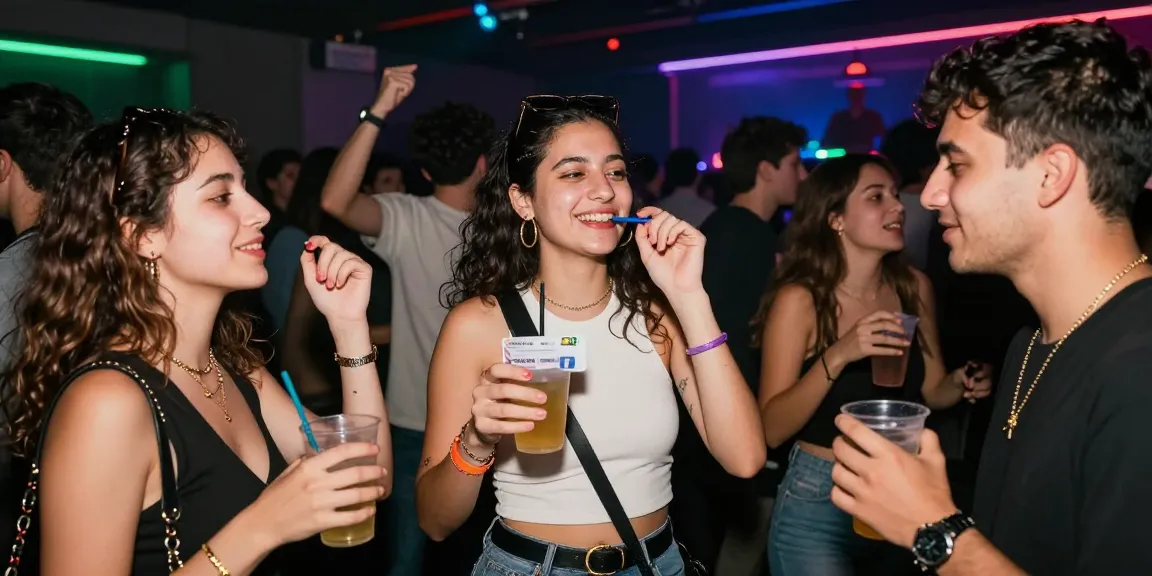 Friends celebrating nightlife with Club21IDs premium fake ID in vibrant club setting