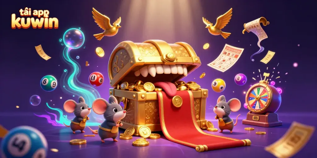Experience the thrill of betting with tải app kuwin in this vibrant 3D casino scene.