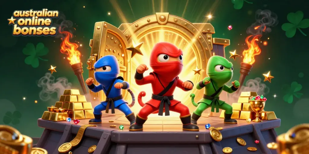 Engage with australian online casino bonuses through dynamic volatility featuring ninja chameleons and treasure.