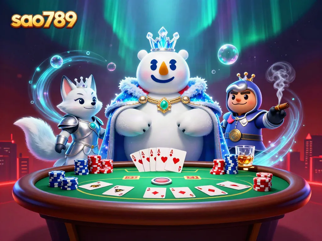 Sao789 invites gamers to try their luck with vibrant poker scenes and stunning 3D characters.