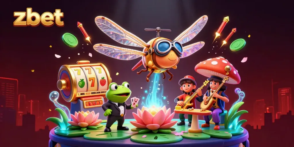 Experience thrilling games at zbet with lively animations and vibrant casino elements.