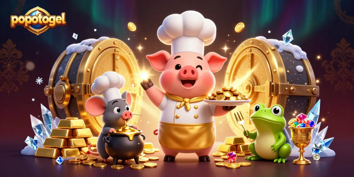 Engage in thrilling gameplay with popotogel, experiencing casino excitement with gold coins and gems.
