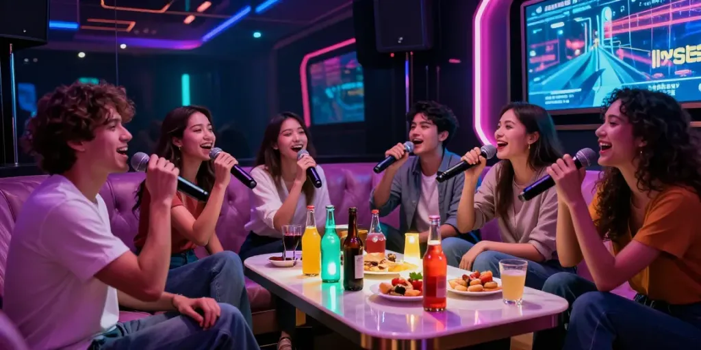 강남구구단 쩜오에서 친구들과 함께 즐거운 시간을 보내는 사교 모임