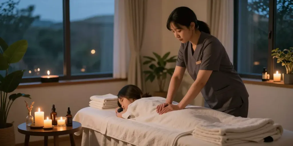 Experience ultimate relaxation with 영등포출장안마 in a calming home spa setting.
