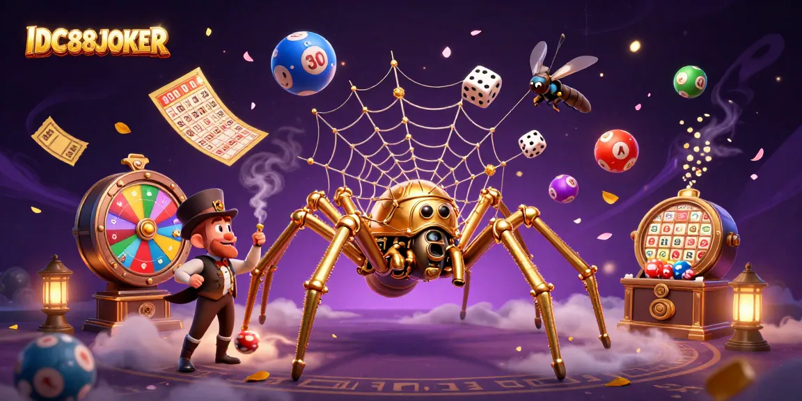 Engage in thrilling gameplay at IDC88JOKER with dynamic lottery balls and an enchanted atmosphere.