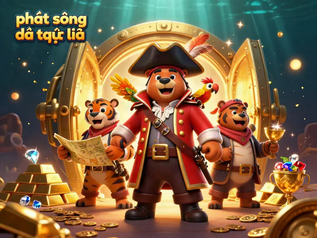 Experience phat song bong da truc tuyen with thrilling cartoon pirate adventure and treasure details.