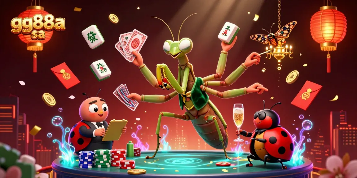 Join the excitement at gg88a sa with vibrant games and engaging characters in this lively casino illustration.