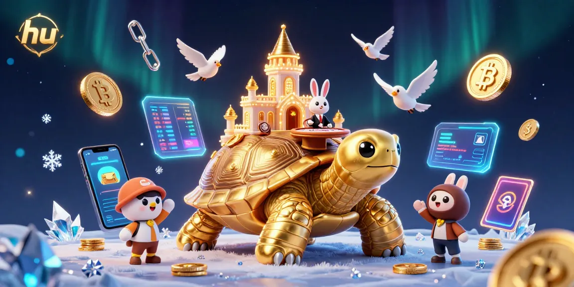 Experience thrilling wins at the hu casino with golden tortoise and a rabbit dealer illustration.