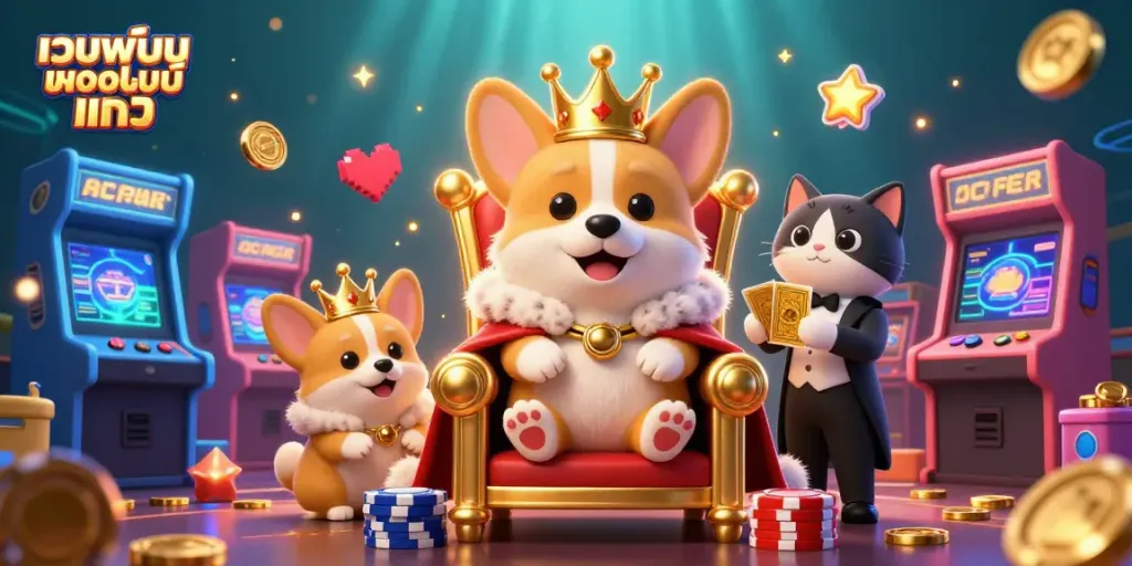 เล่นเกมส์บน เว็บพนันออนไลน์ แท้ พร้อมธีมสุดน่ารักจากคอร์กี้และสัตว์เลี้ยงในคาสิโน