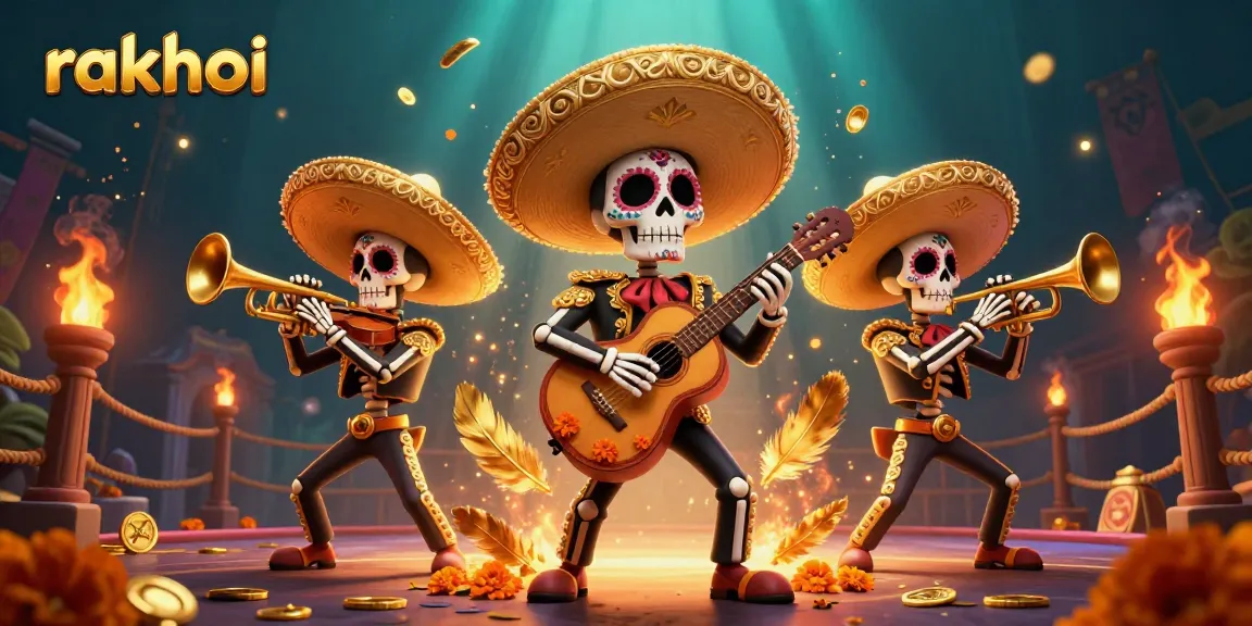 Experience rakhoi’s thrilling live action with a vibrant mariachi band amidst swirling colors and festive elements.