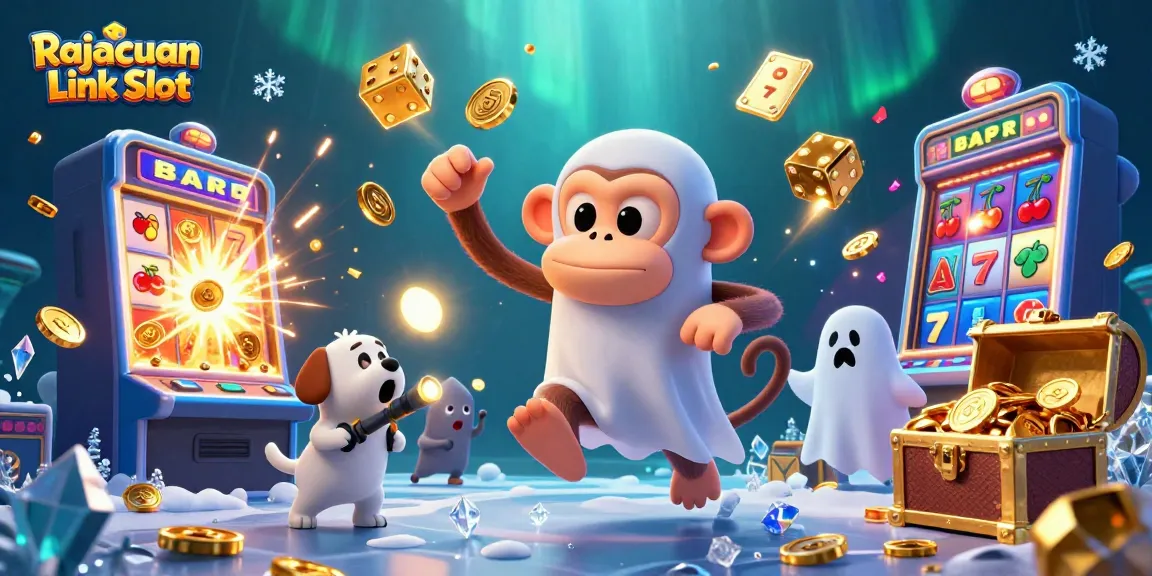 Jelajahi Rajacuan Link Slot dengan mesin slot yang meledak dan koin terbang.