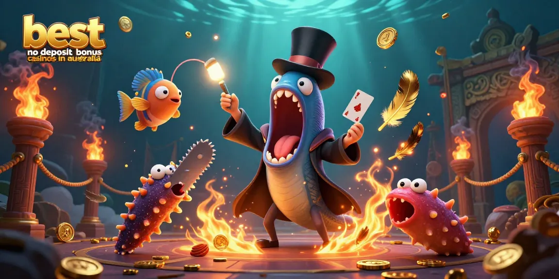 Engage with the best no deposit bonus casinos in Australia through an enchanting 3D illustration.