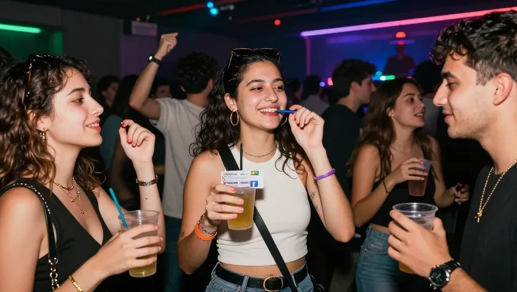 Friends celebrating nightlife with Club21IDs premium fake ID in vibrant club setting