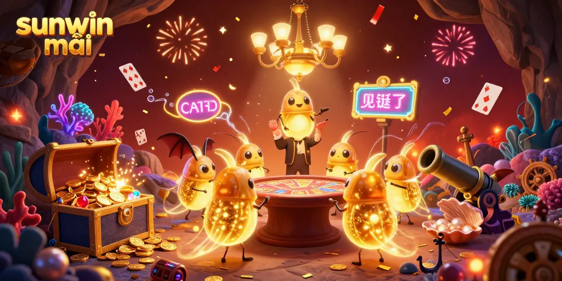 Play exciting games at sunwin mới featuring glowworm lights and underwater treasures.