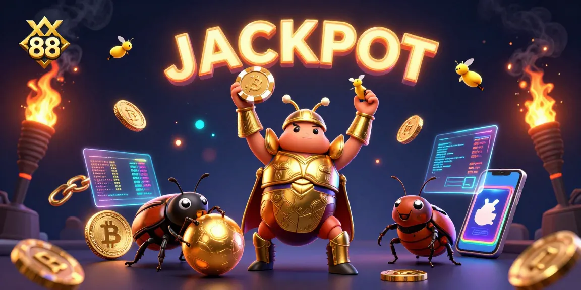Experience thrilling gameplay at xx 88 with cartoon characters celebrating a jackpot victory!